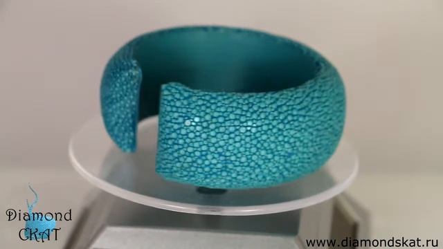 Браслет из кожи ската (цвет океан) смотреть онлайн