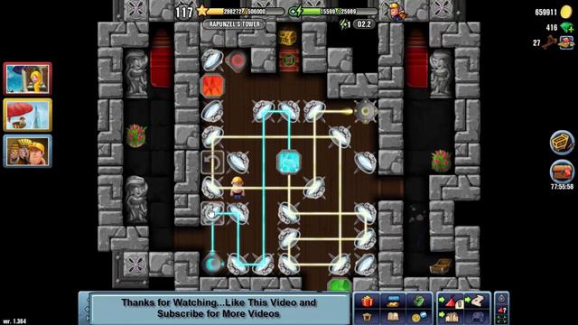 Diggy's Adventure RAPUNZEL's TOWER Christmas 2017 Special Location From Map Level 117 смотреть онлайн