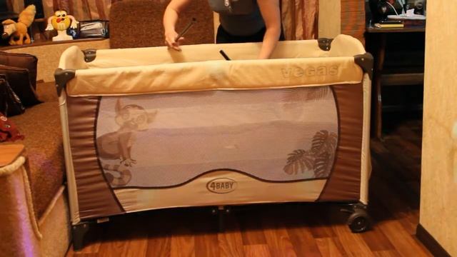 Как собрать манеж кроватку 4Baby Vegas смотреть онлайн