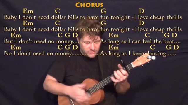 Cheap Thrills (Sia) Bariuke Cover Lesson with Chords/Lyrics - Capo 2nd смотреть онлайн