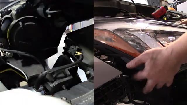 How to replace HEADLIGHT ASSEMBLY (headlamp) on Hyundai Santa Fe 2013-2017 смотреть онлайн