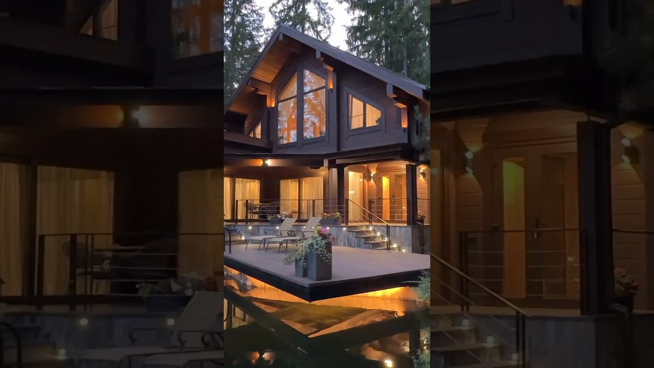 ЛУЧШАЯ баня со своим SPA | Строительство загородного дома из клеёного бруса #строительстводомов смотреть онлайн