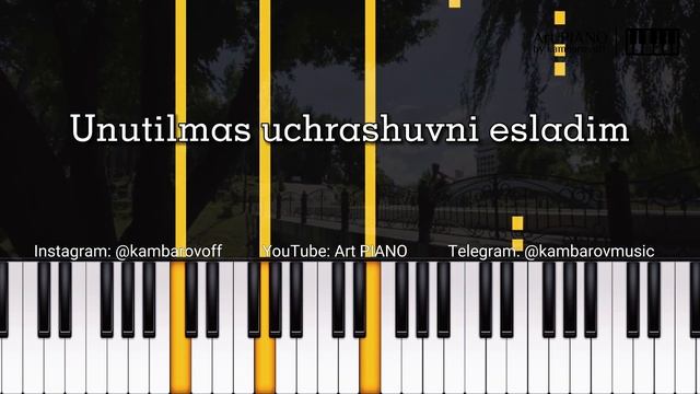 Yorqinxoʻja Umarov - Yomgʻir | PIANO VERSION • KARAOKE • TEKST • QO'SHIQ MATNI • LYRIC | kambarovof смотреть онлайн