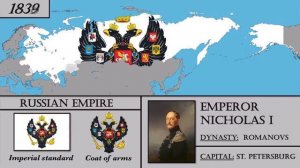 Russian Empire (1721-1917) History Map. Every Year.