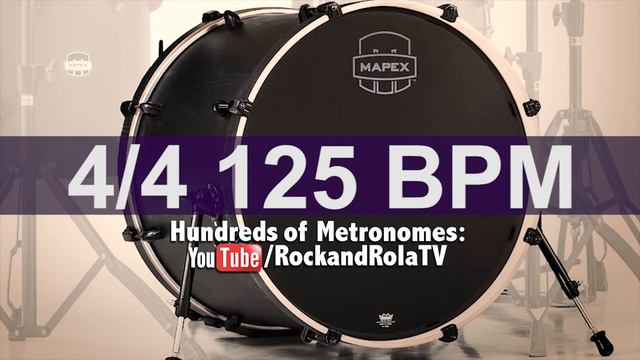 🔴 125 BPM Kick Drum Metronome смотреть онлайн