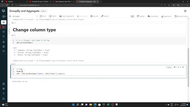 PySpark - How to Change Column Type to Integer смотреть онлайн