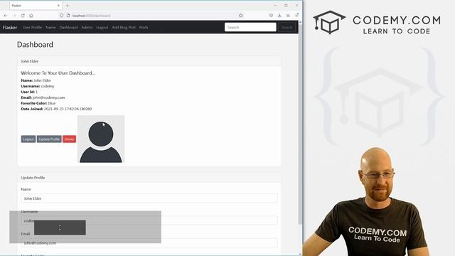 Set Default Profile Pic - Flask Fridays #36 смотреть онлайн