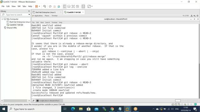 GIT Squash | GIT Reword смотреть онлайн