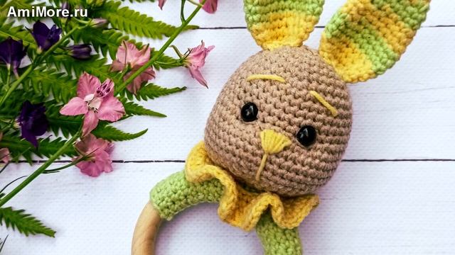 Амигуруми: схема Поргемушка зайчик. Игрушки вязаные крючком - Free crochet patterns. смотреть онлайн