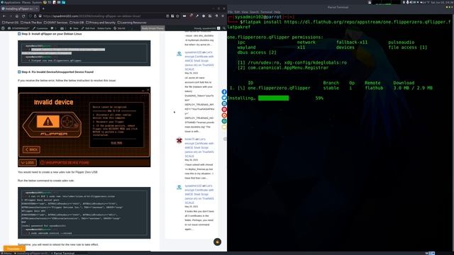 Flipper Zero - Install qFlipper App using Flatpak on Debian Linux смотреть онлайн