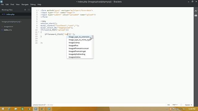 Image Upload in php with mysql database for Image upload code смотреть онлайн