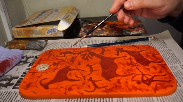 Рисуем на разделочной доске "петроглифы" видеообзор - 2 смотреть онлайн