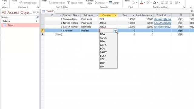 About of Drop Down List in MS Access | GIT Education смотреть онлайн