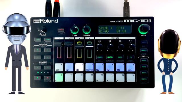 Roland MC101 - Daft Punk - Around The World смотреть онлайн