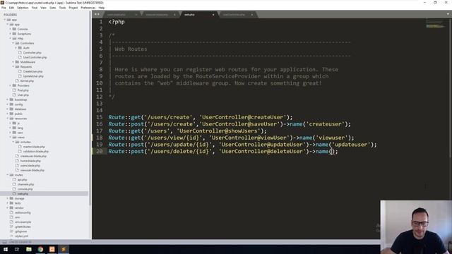Laravel For Beginners - Part 10 (Viewing And Deleting Users)
