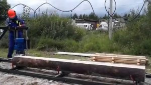 Электрическая пилорама шинная (ЭПШ+) c редуктором 7.5 кВт Псков