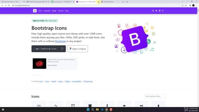 Convert Figma Portfolio to Responsive HTML Website: 2-7-Import font icon смотреть онлайн