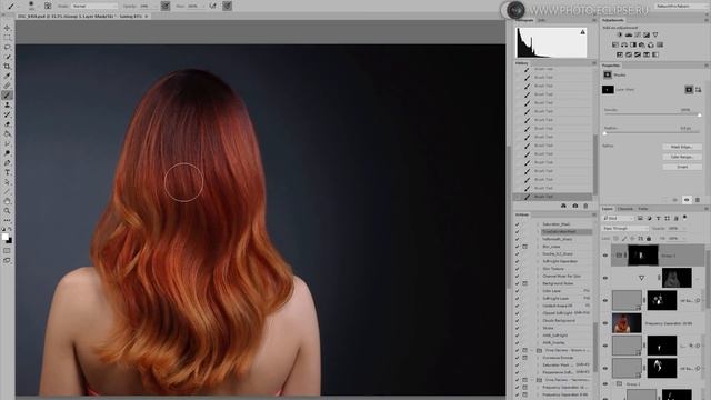 Ретушь волос 01 - Hair Retouch - Стив Ласмин смотреть онлайн
