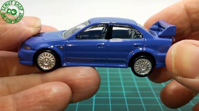 Tomica Premium No 13 Mitsubishi Lancer Evolution VI GSR Glossy Blue Miniatur Mobil Mitsubishi Lance смотреть онлайн