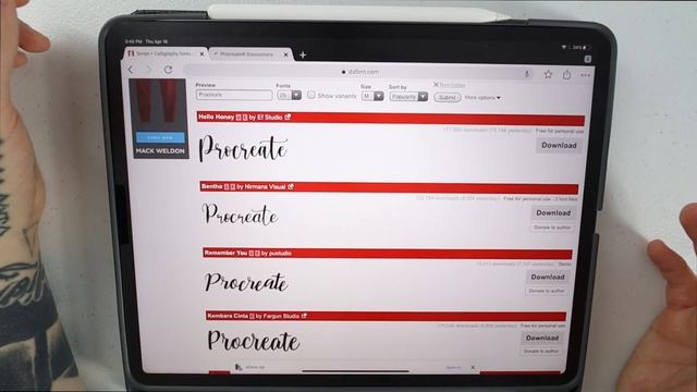How To Import Fonts Into Procreate смотреть онлайн