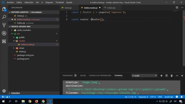 Subida de Imagenes en Nodejs con Multer смотреть онлайн