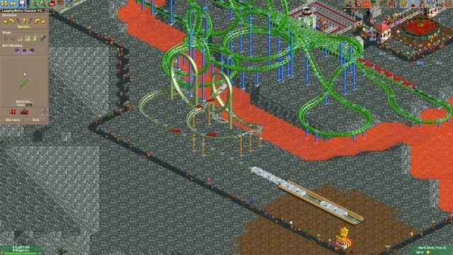 Infernal Views Playthrough - RollerCoaster Tycoon 2 смотреть онлайн