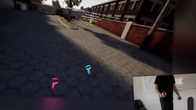 Decent Run in VR Skater, A Virtual Reality Skateboarding Game - Map: Middle School смотреть онлайн