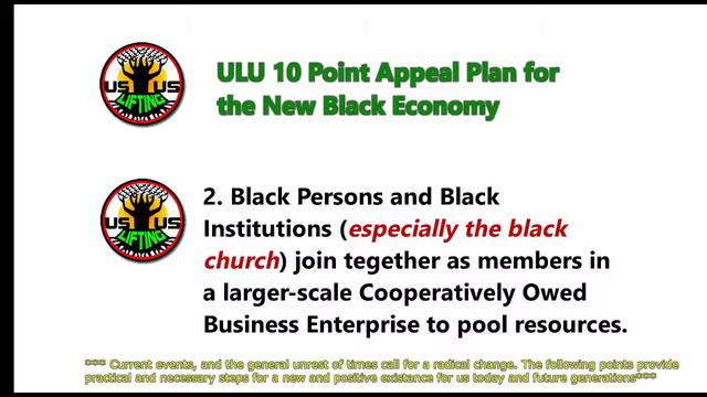 (part 2) ULU 10 Point Appeal Plan for the New Black Economy смотреть онлайн