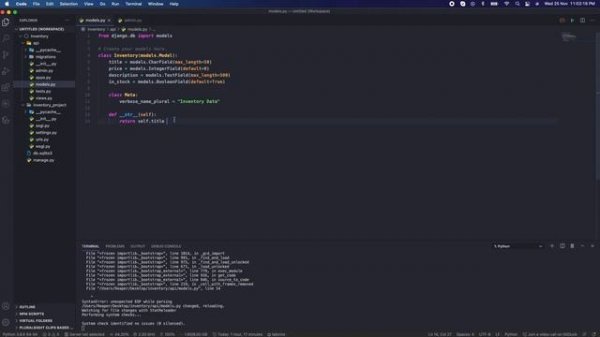 Python django rest api tutorial