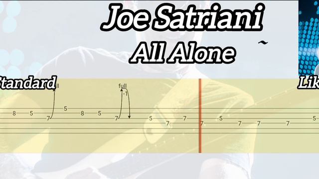 Joe Satriani - All Alone ( Tab Guitar ) смотреть онлайн