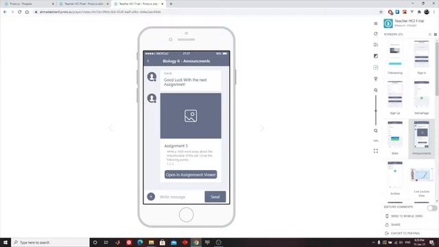 HCI Project App teacher version Prototype смотреть онлайн