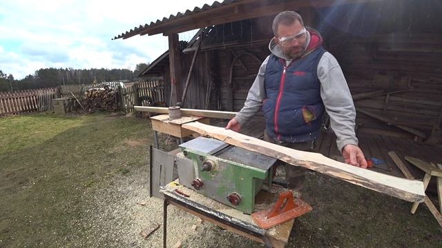 Полка из необрезной доски своими руками. Hand made wooden shelf смотреть онлайн