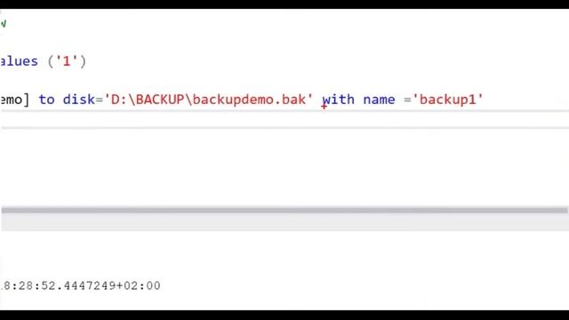 BACKUP WITH INIT | SQL server смотреть онлайн