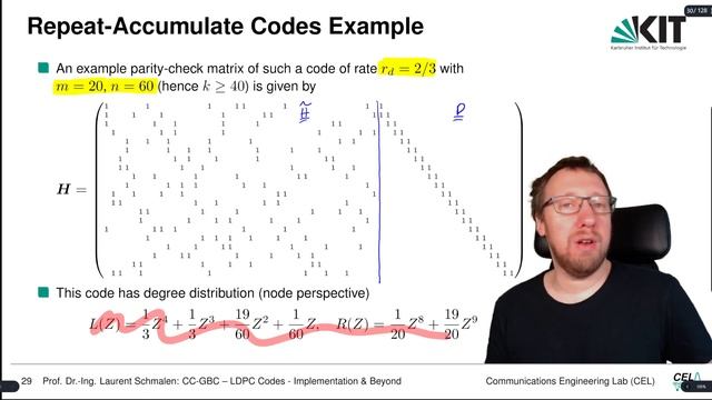 Lecture "Channel Coding: Graph-based Codes", Chapter 6, Vid. 2, "Practical LDPC Code Constructions" смотреть онлайн