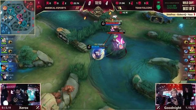 [EN] M5 Wild Card Day 1 | 4MERICAL ESPORTS VS TEAM FALCONS | GAME 2