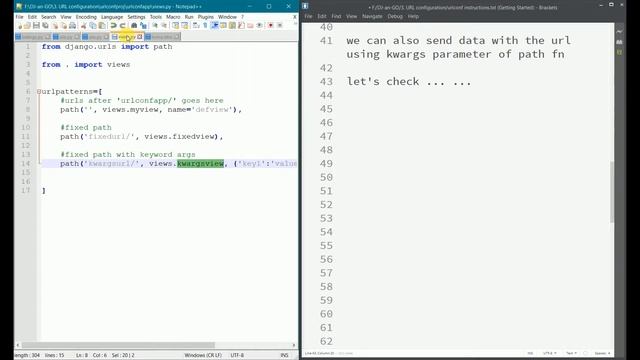 URL Configuration (path method) + Capturing URL Values смотреть онлайн