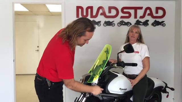 MadStad Vulcan S Adjustable Windshield смотреть онлайн