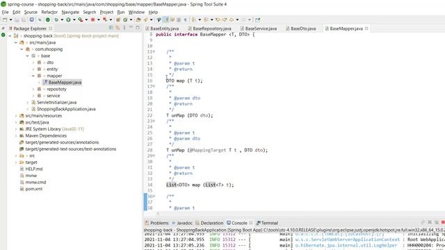 03- Spring Boot Project - Base Layer with java generic types смотреть онлайн