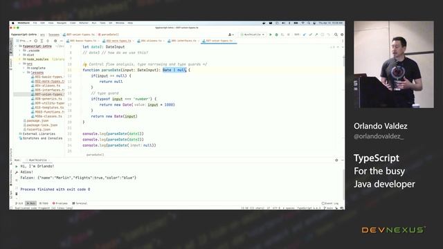 Devnexus 2022 - Typescript for the busy Java developer - Orlando Valdez смотреть онлайн