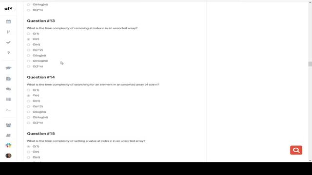 0x1B C Sorting algorithms & Big O ALX quiz смотреть онлайн