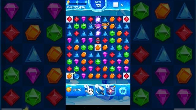 Jewel Pop Mania:Match 3 Puzzle Level 82 ( Jewel Ice Episode ) - Walkthrough ( No Booster ) смотреть онлайн