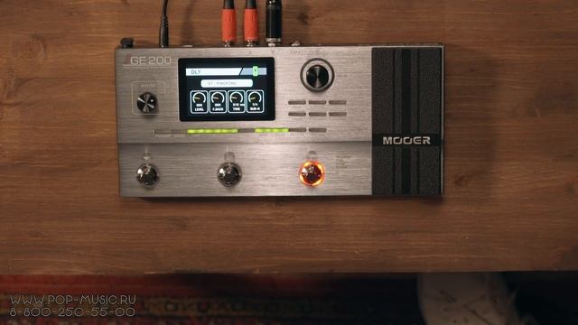 Гитарный процессор Mooer GE200 смотреть онлайн