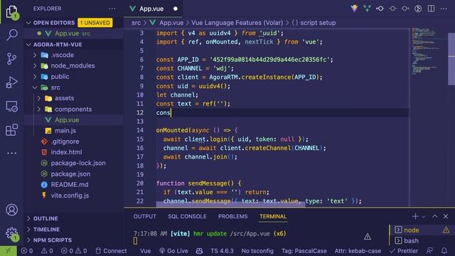 Building a real time chat application with Vue 3 (composition API) смотреть онлайн