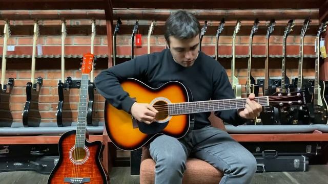 Обзор акустической гитары Colombo LF-4000 Sunburst | SKIFMUSIC.RU смотреть онлайн