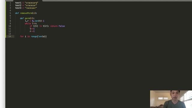 The Daily Byte - Valid Palindrome with Removal (Python) смотреть онлайн
