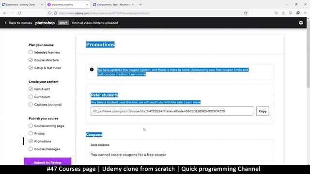 #47 Courses page | Udemy clone from scratch in php | Quick programming tutorial смотреть онлайн