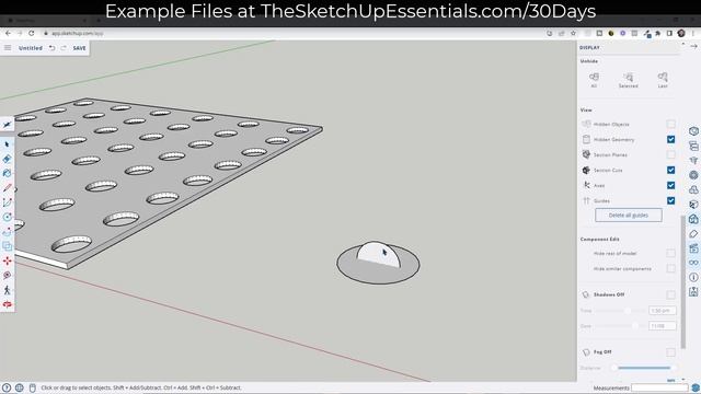 Learn SketchUp in 30 Days DAY 20 - SELECTION Modeling! смотреть онлайн