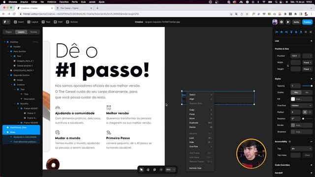 FIGMA para o Framer em segundos! / Tutorial Importando Figma para o Framer / Curso de Framer grátis смотреть онлайн