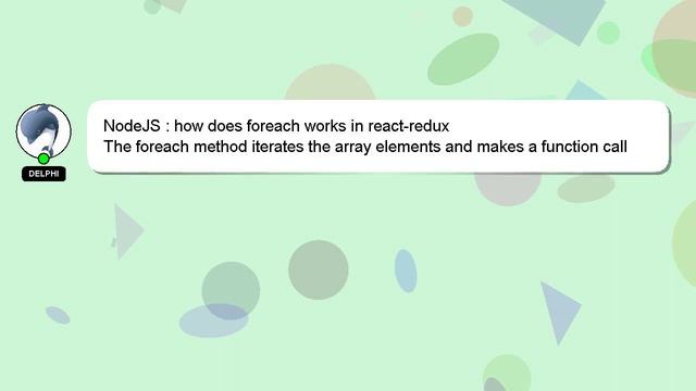 NodeJS : how does foreach works in react-redux смотреть онлайн