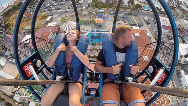 Slingshot. Luna Park. Ayia Napa. Cyprus 2018. смотреть онлайн